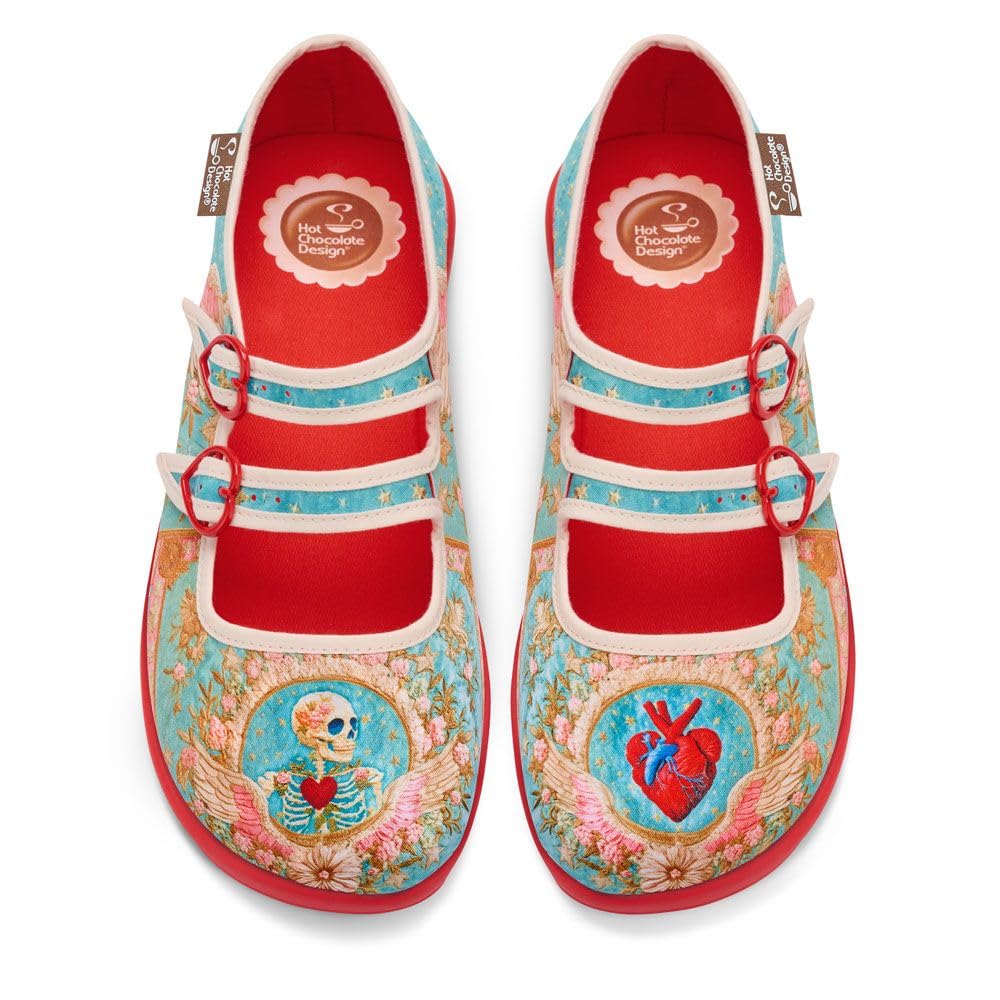 Hot Chocolate Design Chocolaticas Funky Canvas Women's Mary Jane Flat Shoes — view 91