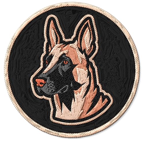 Belgian Malinois Patch for Clothes Working K9 Police Dog – Embroidered Iron on Patch for Backpack Jacket - Fabric Patches for Clothes Souvenirs & Gifts for Animal Lovers ID45095