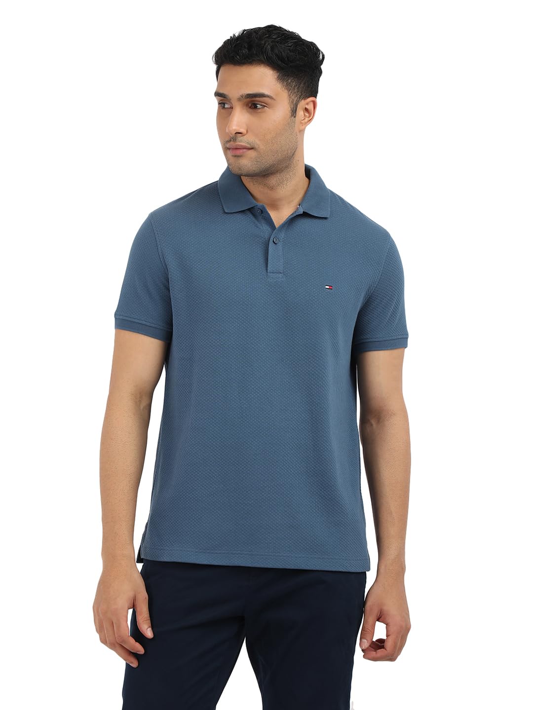 Tommy Hilfiger Men's Cotton Solid Regular Fit Polo-picture-12