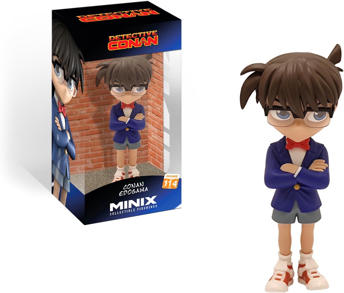 MINIX Bandai Detective Conan Model | Collectable Conan Edogawa Figure | Bandai Manga and Anime Toys Range