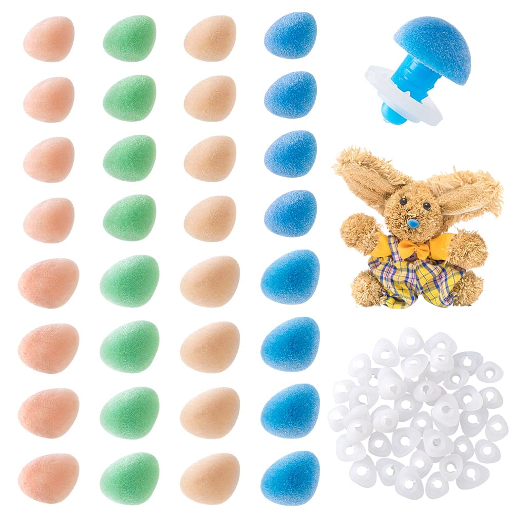 Nez de sécurité pour amigurumi avec rondelles de fixation robustes pour peluche et marionnette