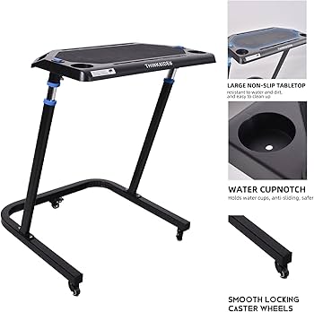 ThinkRider サイクルトレーナー用 上下昇降式 デスク 4段階高さ調節 Amazon.co.jp: ThinkRider サイクルトレーナー用 上下昇降式 デスク 4