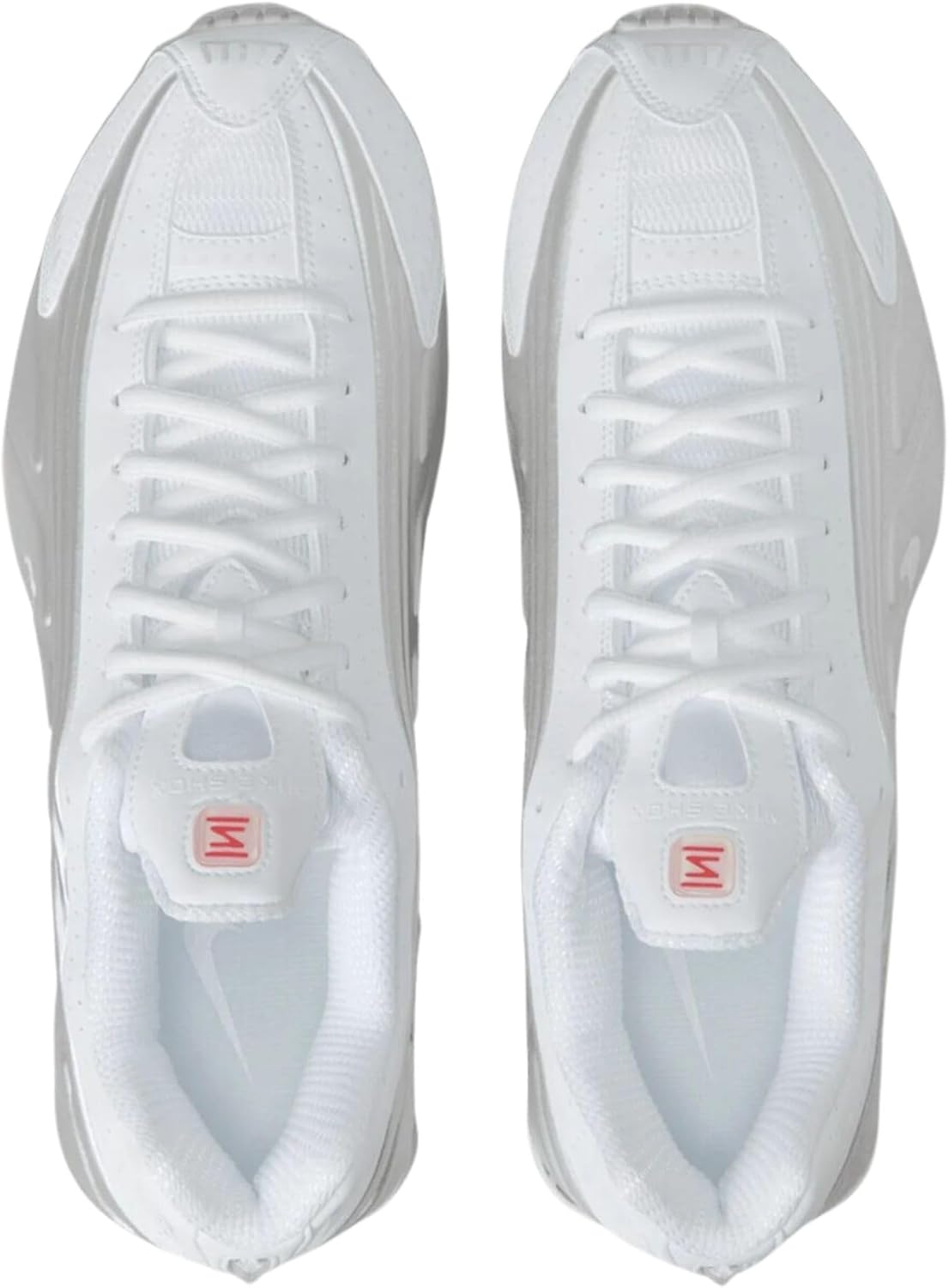 White/Metallic Silver Nike Shox R4 Sneaker by Nike - Image 3
