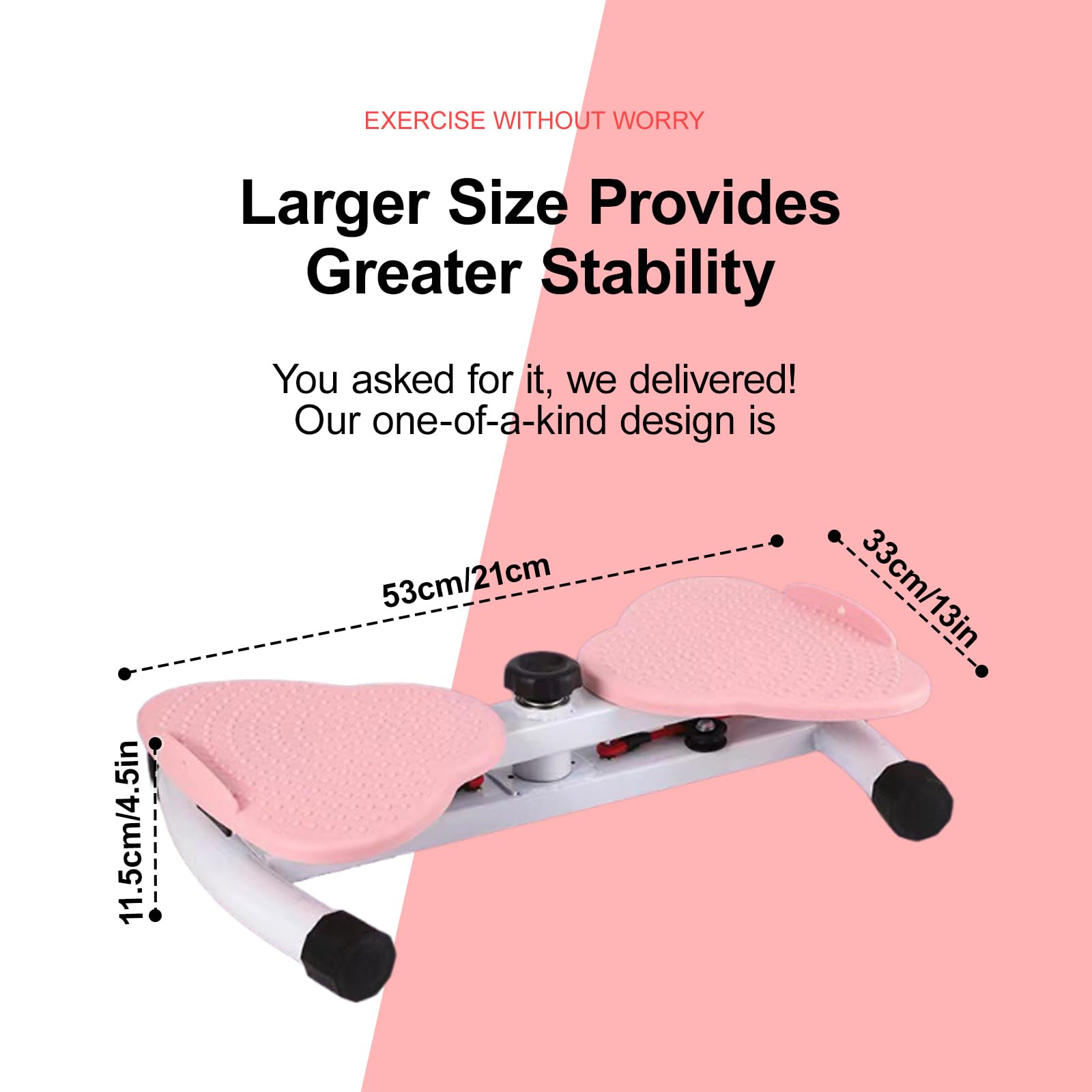 Pedana Rotante Fitness Casa – Massaggio digitopressione 3D, design silenzioso a 20 dB, tensione regolabile e ABS/acciaio al carbonio 150 kg, non necessita di montaggio Blue,53cm*33cm