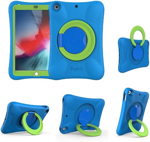 NLR FUN Pepkoo Funda para niños para iPad, cubierta a prueba de golpes para iPad de 9.7” de 6ª/5ª generación (2018/2017) / iPad Air 2 / iPad Air,