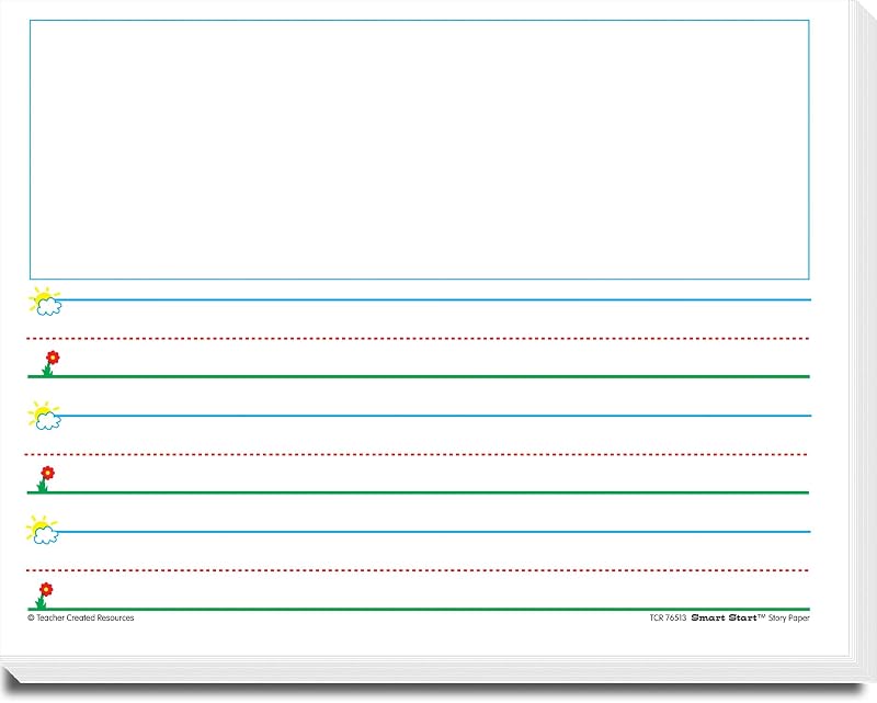 Teacher Created Resources Smart Start K-1 Story Paper: 360 Sheets (76513)