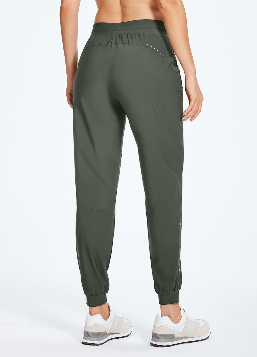 Willit Women's Athletic Joggers Pants Running Workout Quick Dry Pants Lightweight with Zipper Pockets