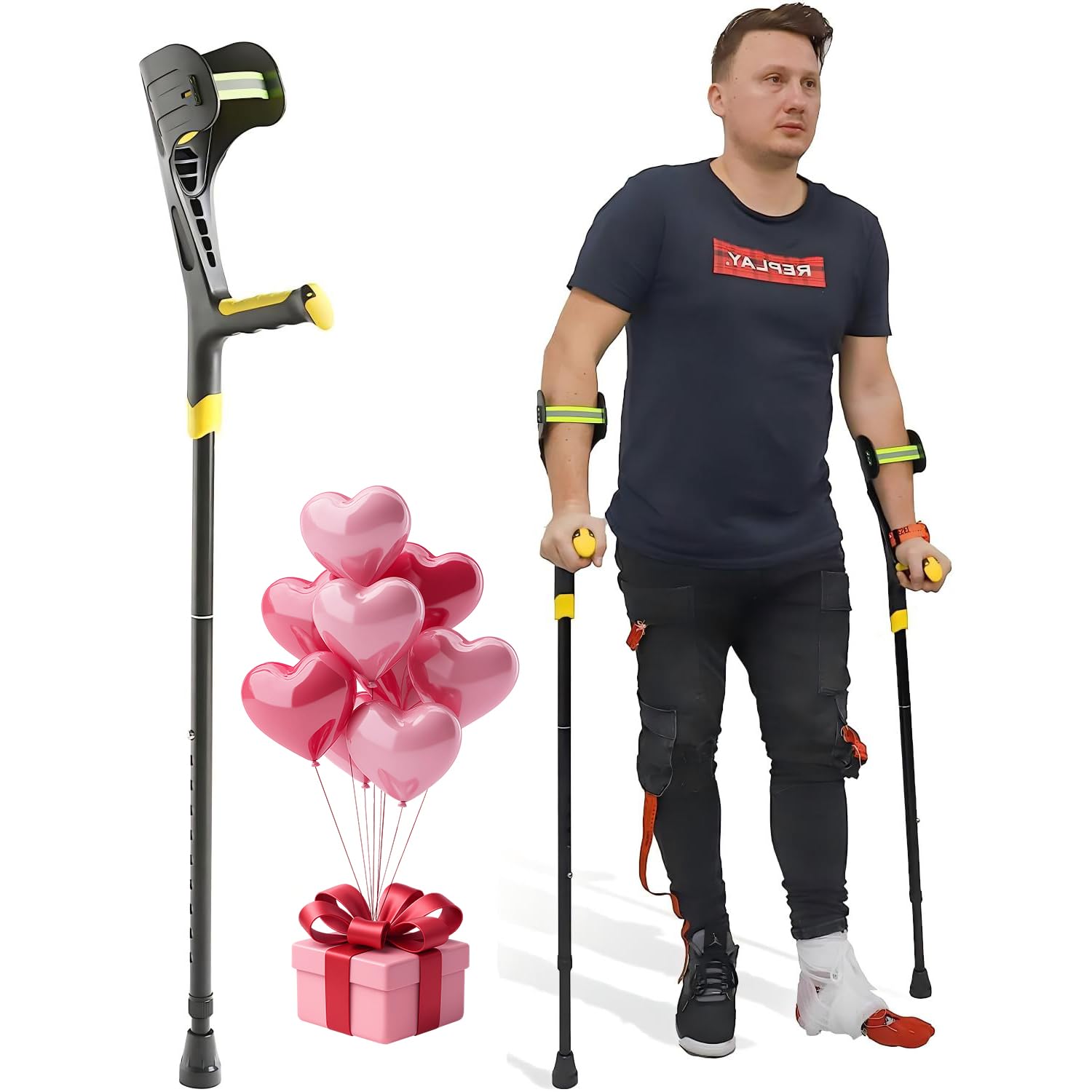 Amazon | ビグアレクス（BigAlex） 松葉杖 クラッチ杖 まつばづえ ロフ