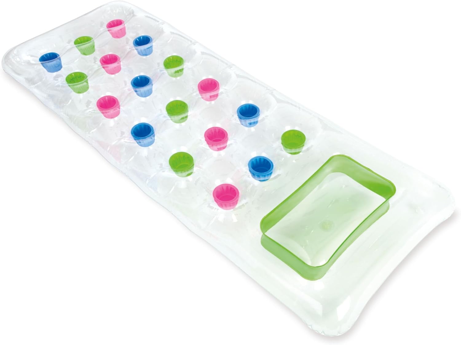 INTEX Transparent Pocket Inflatable Mat, side view