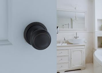 Copper Creek CK2090SS Colonial Door Knob, Dummy Function, 1 Pack, Satin Stainless