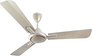1200mm Ambrose ES Ceiling Fan|Premium Finish, Decorative Fan, Elegant Look, High Air Delivery, Energy Saving, 100% Pure Copper Motor|2 Year Warranty by Brand|(Pack of 1, Gold Mist Wood) 1 Sta