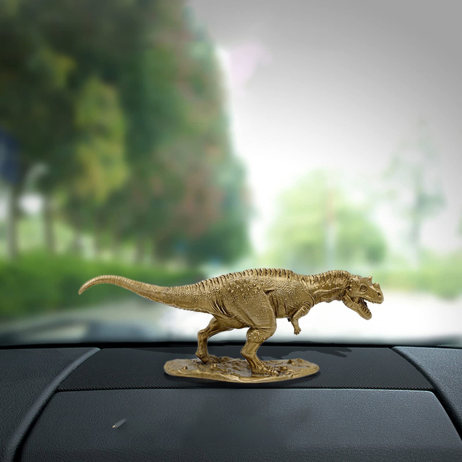 Solidna Miedziana Figurka Tyranozaura Rexa, Mosiężny Model Ceratozaura Dinozaura, Biurko Do Nauki, Stolik Kawowy, Ozdoba Samochodowa