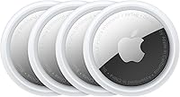 Apple AirTag 4-Pack (1st Gen) - Bluetooth Item Tracker for Keys, Wallet, Luggage with Find My App & Precision Finding