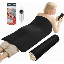 Extra Large Heating Pad for Back Pain Relief and Period Cramps,20x40 King Size, with 10 Temp Settings &amp; 3 Timer Options, Full Body Heating Pad for Shoulder and Legs, Machine Washable(Black)