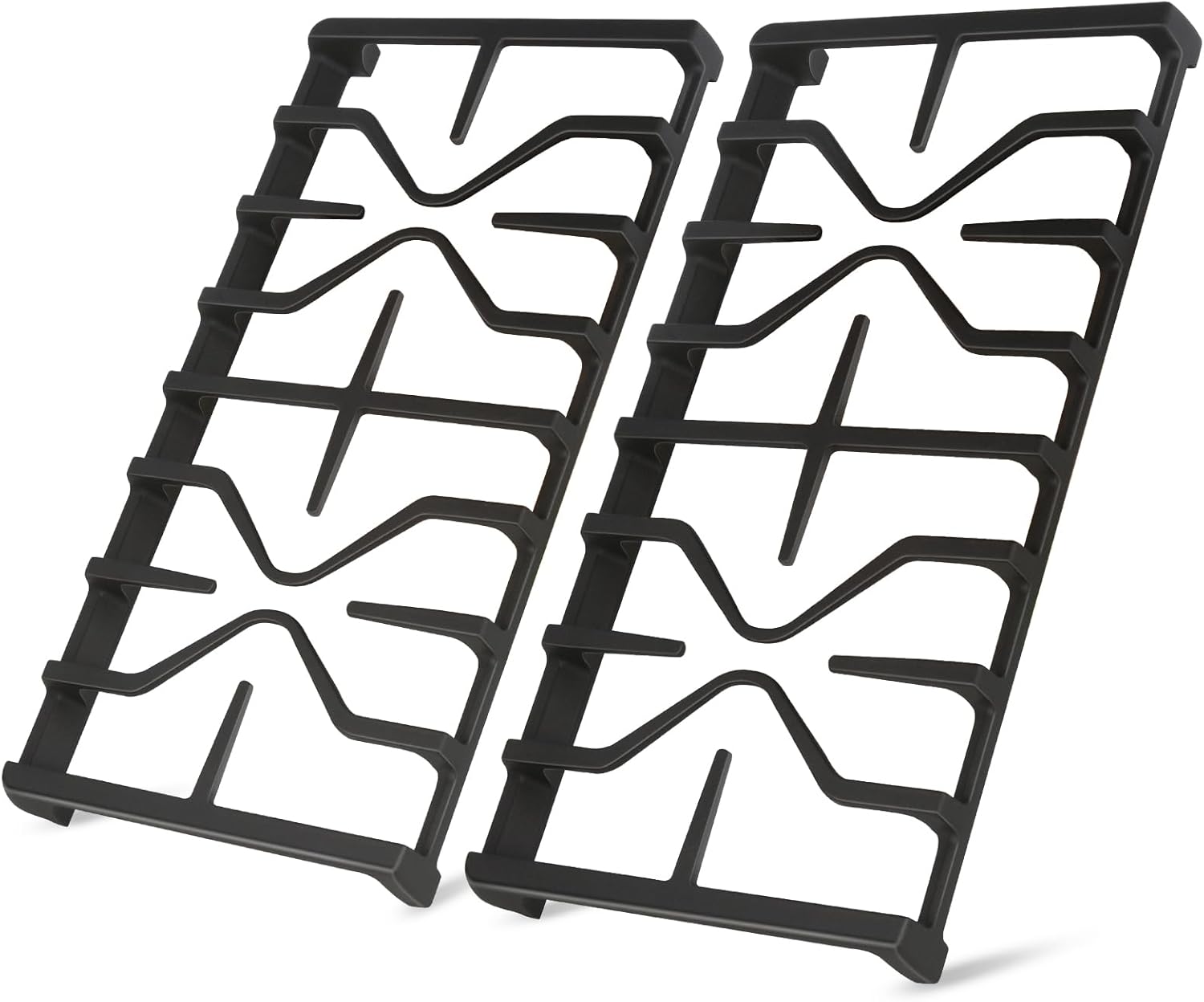 Upgraded WB31X27151 Side Stove Grate Replacement for Ge General Electric Stove Parts,WB31X24736 Cast Iron Burner Cooking Grate Rack for General Electric JGBS66REKSS JGB735SPSS Stove Rack,2 Pack