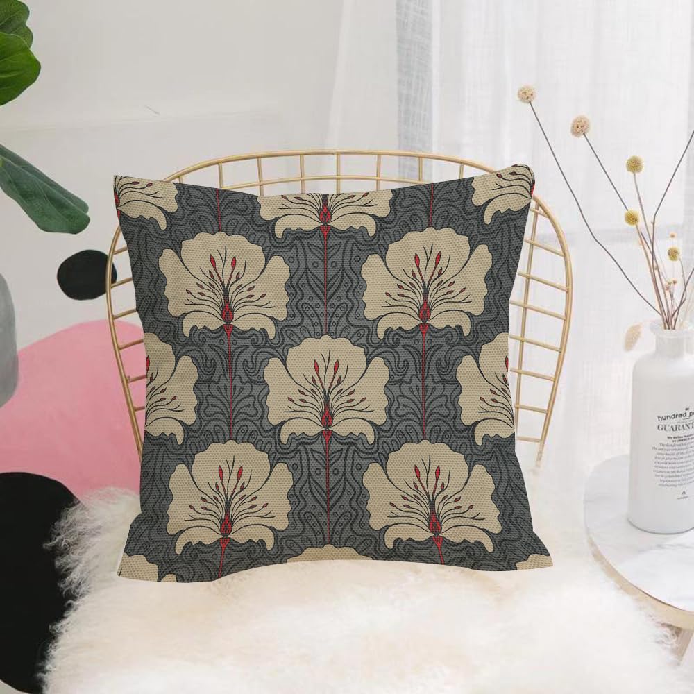HYOSXW Cushion Cover,Throw Pillow Case Home Decorative for Living Room Bedroom Sofa Chair 16X16 Inch,Baroque seamless background,Pillowcase 40X40cm
