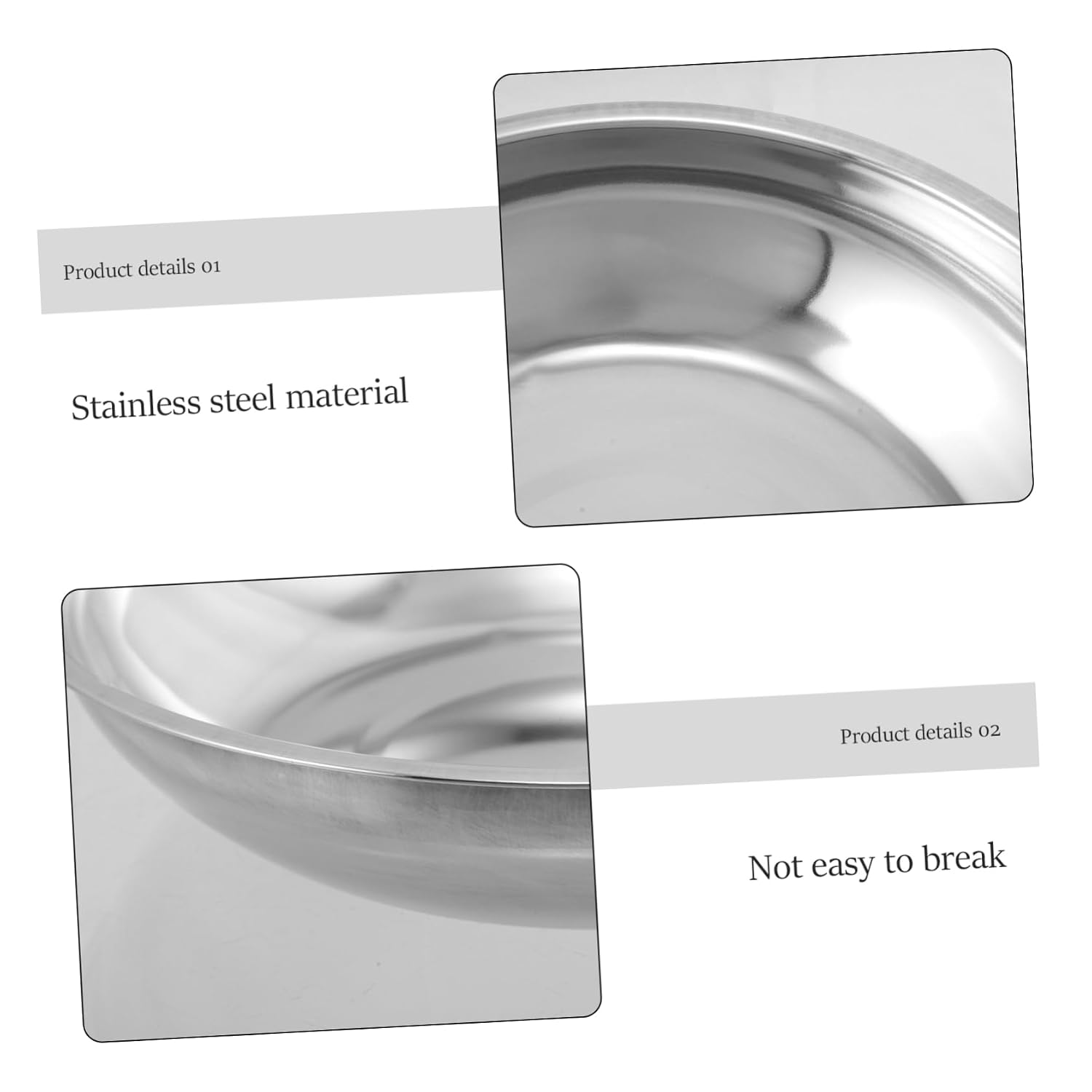 Alipis 2pcs Stainless Steel Weighing Dish Plate Scale Pan Accessory for Bench Scale Pan Replacement
