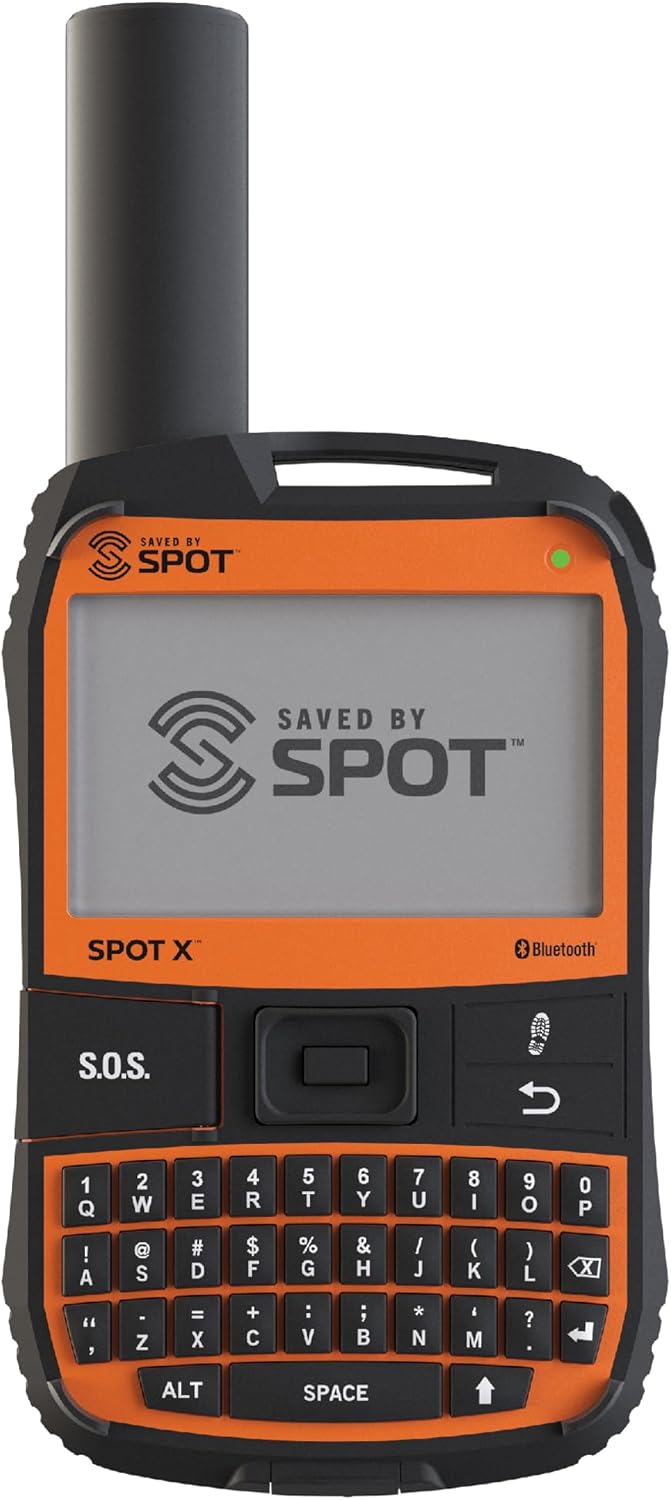 Spot X with Bluetooth 2-Way Satellite Messenger | SOS Protection | Handheld Portable 2-Way GPS Messenger for Hiking
