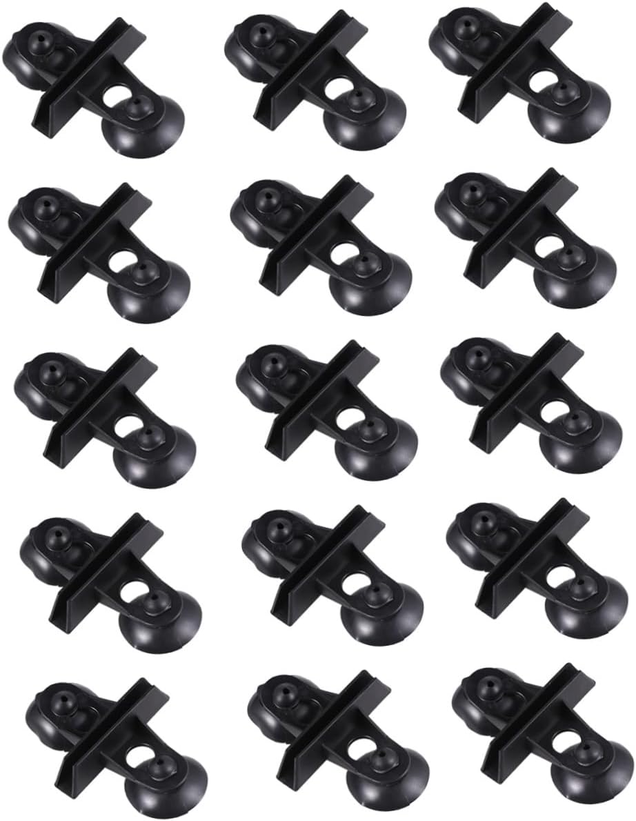 15pcs Aquarium Divider Suction Cup Clip Black Fish Tank Isolation Board for Separating Fish Easy to Install Aquarium Accessory Suction Cups