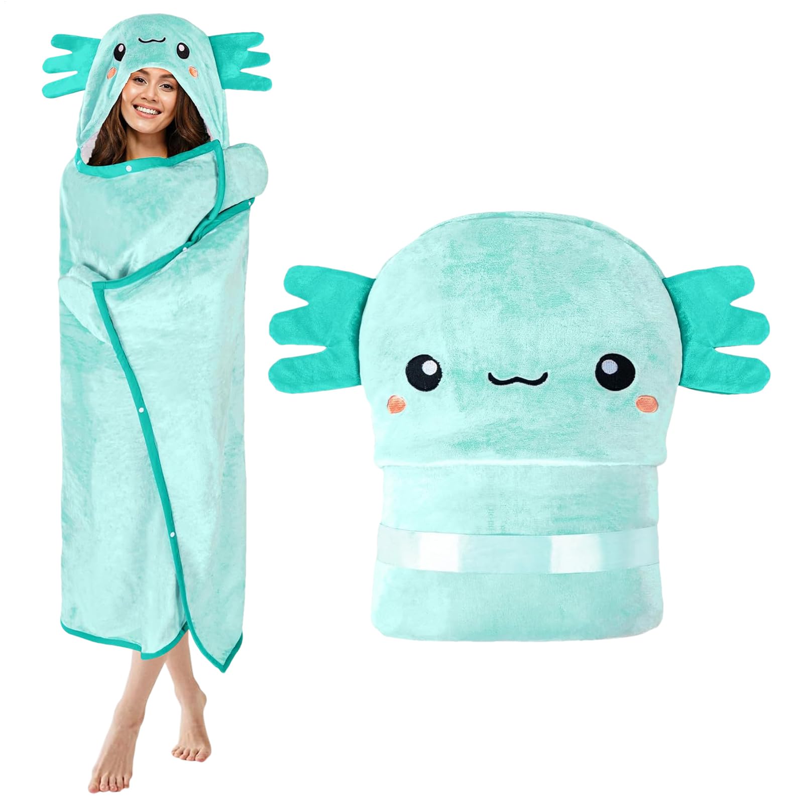Couverture à capuche - Couverture à capuche - Couverture douce - Portable - Sweat à capuche chaud - Couverture confortable pour hommes adultes