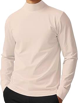 8yards Men’s MockNeck 5G X RAY Men's Turtleneck Mock Neck Pullover Sweater Big & Tall