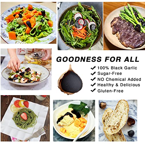 Orsky Black Garlic 8.82 Oz (250G.), Whole Black Garlic Fermented For 90 Days, Super Foods, Non-Gmos, Non-Additives, High In Antioxidants, Ready To Eat For Snack Healthy, Healthy Recipes #TOP3