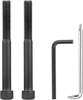Alloy Steel Arm Bolts for Herman Miller Aeron Chair Replacement Kit, with Hexagon Spanner - 2 Pack(Black)