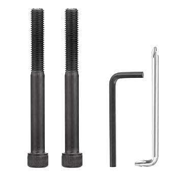 Alloy Steel Arm Bolts for Herman Miller Aeron Chair Replacement Kit, with Hexagon Spanner - 2 PackBlack
