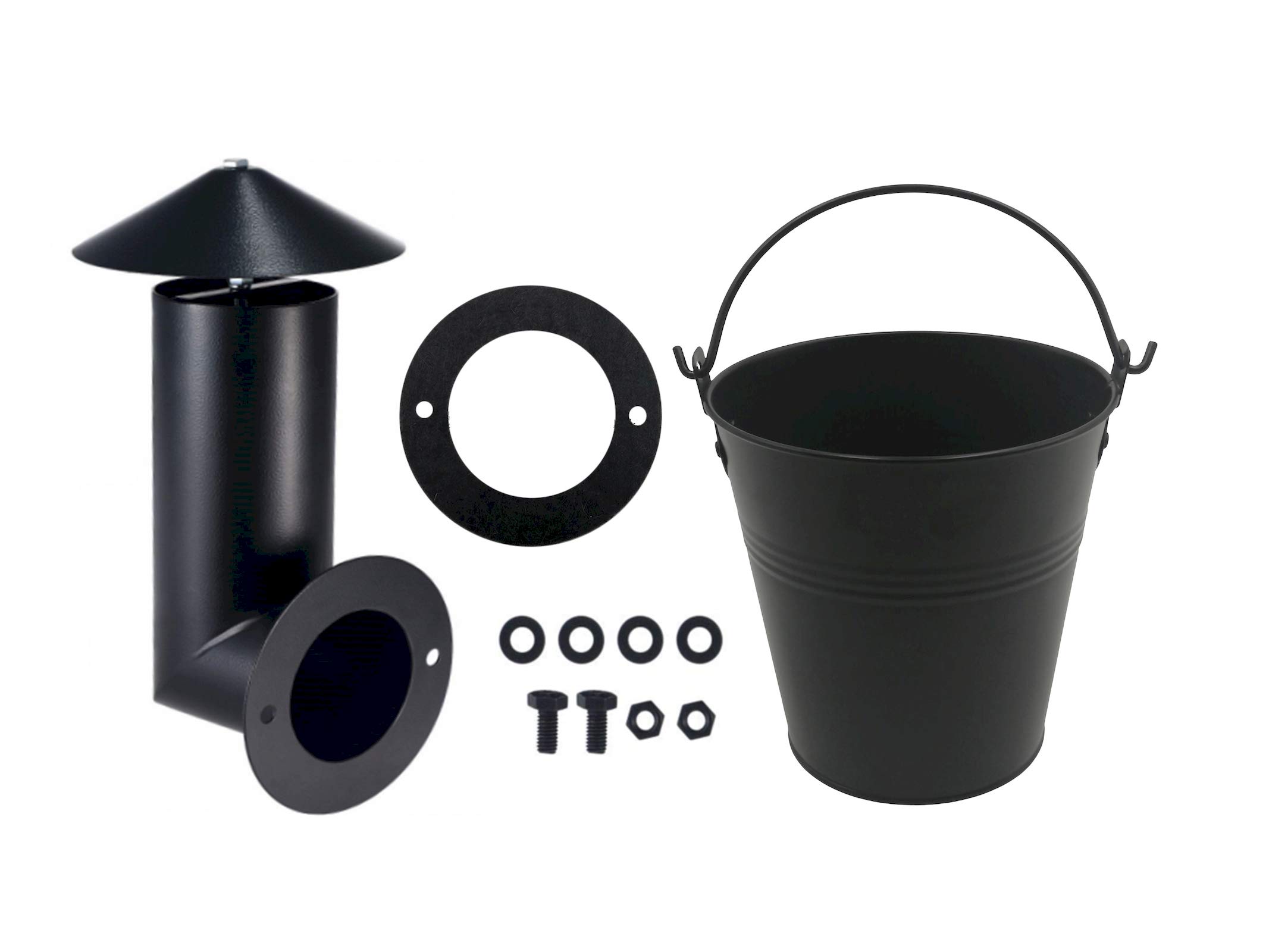 Buy BISONCOOK Pellet Grill Smoker Stack with Black Grease Bucket