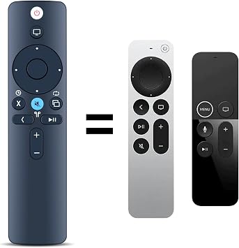 PZL New Replacement Remote Control for Apple TV 4K Player A1294 A1625/MGY52/MLNC2 A1842/MQD22/MP7P2 A1218/MA711 A1378/MC572 A1427/MD199 Without Siri