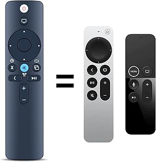 PZL New Replacement Remote Control for Apple TV 4K Player A1294 A1625/MGY52/MLNC2 A1842/MQD22/MP7P2 A1218/MA711 A1378/MC572 A1427/MD199 (Without Siri)