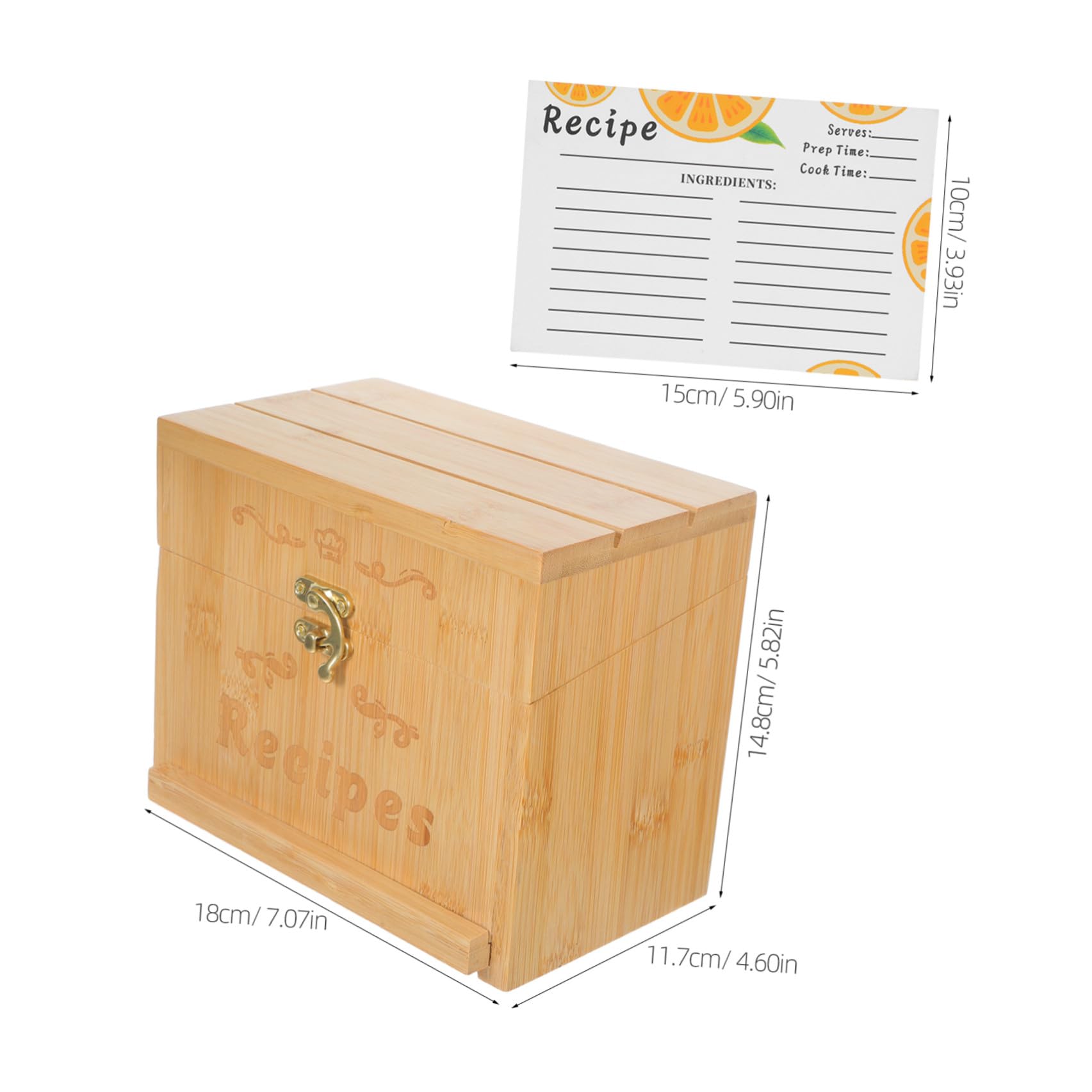 GALPADA Supporto per Ricette in Legno Accessorio da Cucina e Supporto per Cellulare con Scomparti per Schede Funzionale e Resistente