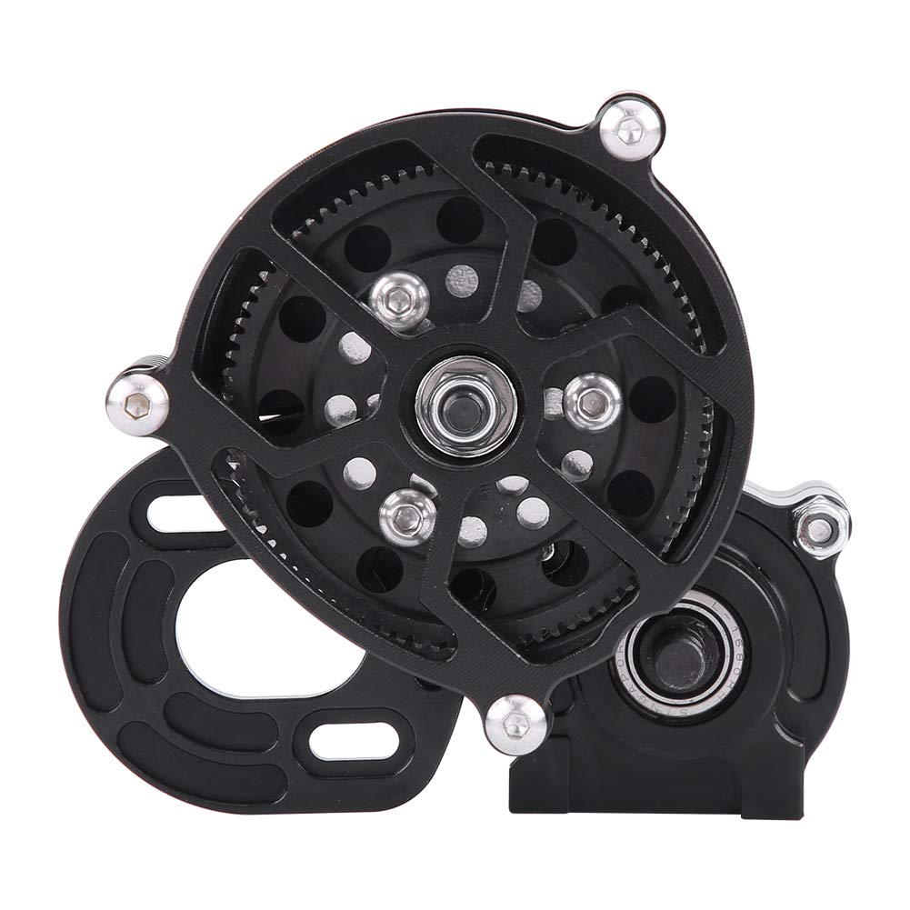 Dilwe RC Car Transmission Gearbox with Gear, Metal RC Transmission Gear