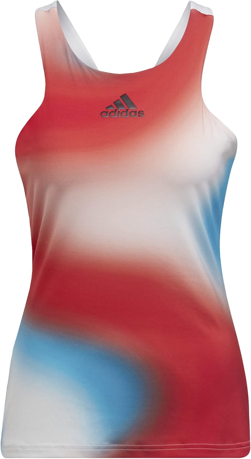 adidas Women's Tennis Y-Tank Heat.rdy, Pulse Aqua/Black (Primeblue)