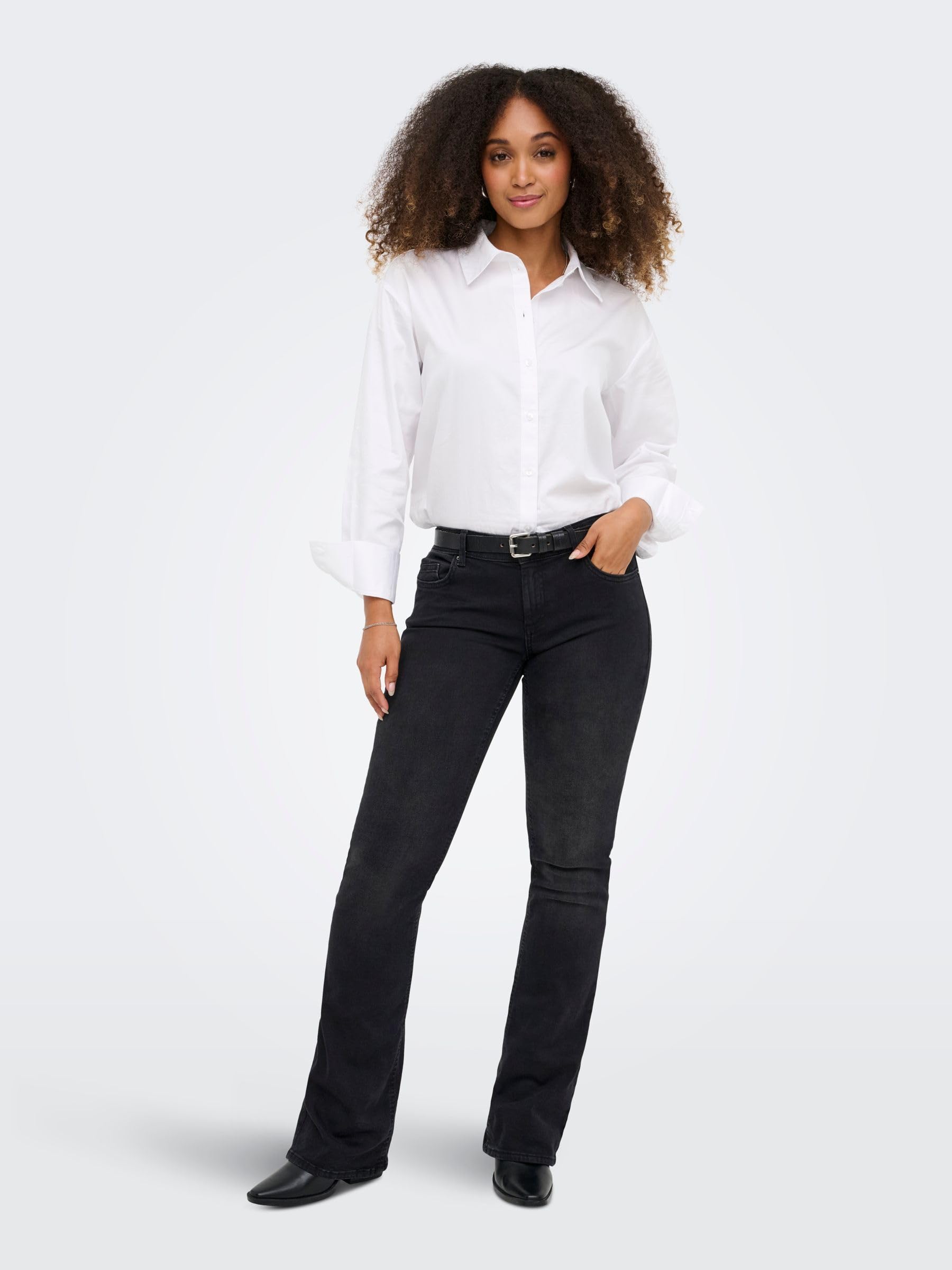 Only Onlrose Reg Sweet Flared DNM Bj571 - Jeans - Jeans - Femme