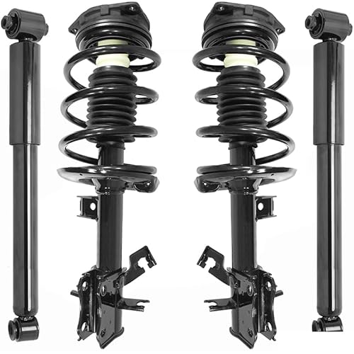 COMPLETESTRUTS - Front Quick Complete Strut Assemblies with Coil Springs and Rear Shock Absorbers Replacement for 2007-2012 Nissan Sentra - Set of 4
