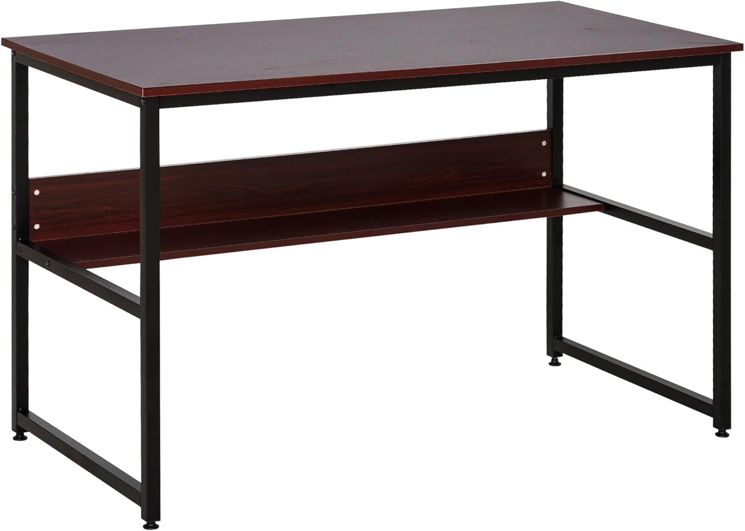 Computer Desk with Storage Shelf, 120 x 60cm Home Office Desk