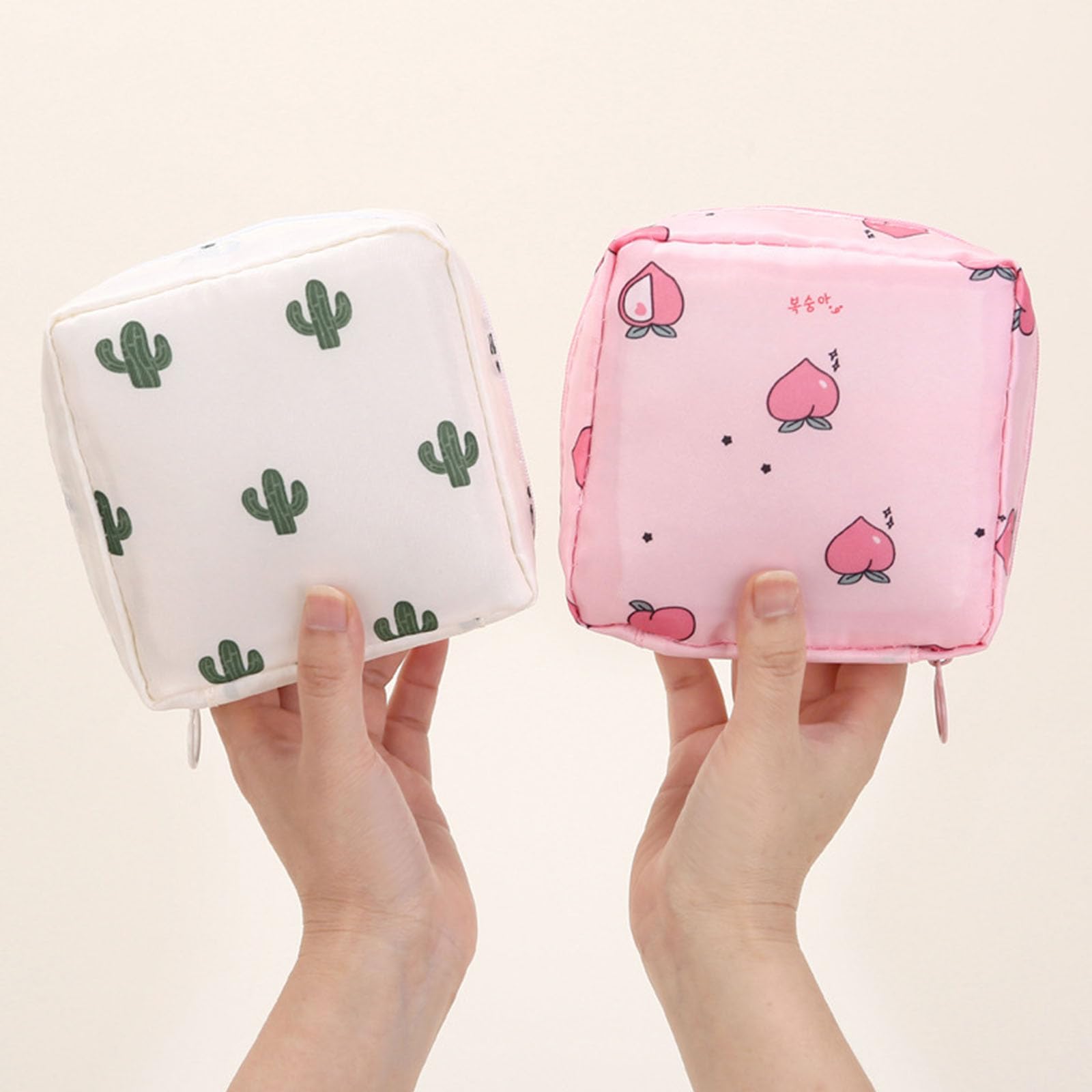 Borsa da viaggio per l'igiene delle donne uniche tasche interne multiple per l'organizzazione di assorbenti igienici e piccoli articoli da toeletta da donna piccoli sacchetti cosmetici e bagnati
