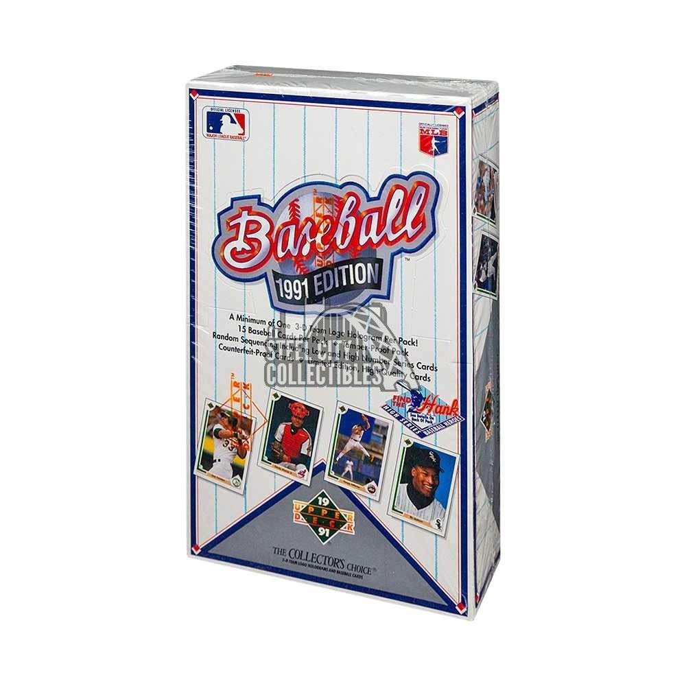 Upper Deck 1991 Baseball High Series Card Box: Possible Aaron Autograph, Chipper Jones, Mike Mussina Rookie Cards