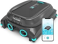 TALOSBO Pleco SK01 Solar Robotic Pool Skimmer (2026 Upgrade) - APP Control, Obstacle Avoidance, 7L Basket, Dual Charging for 24/7 Cleaning