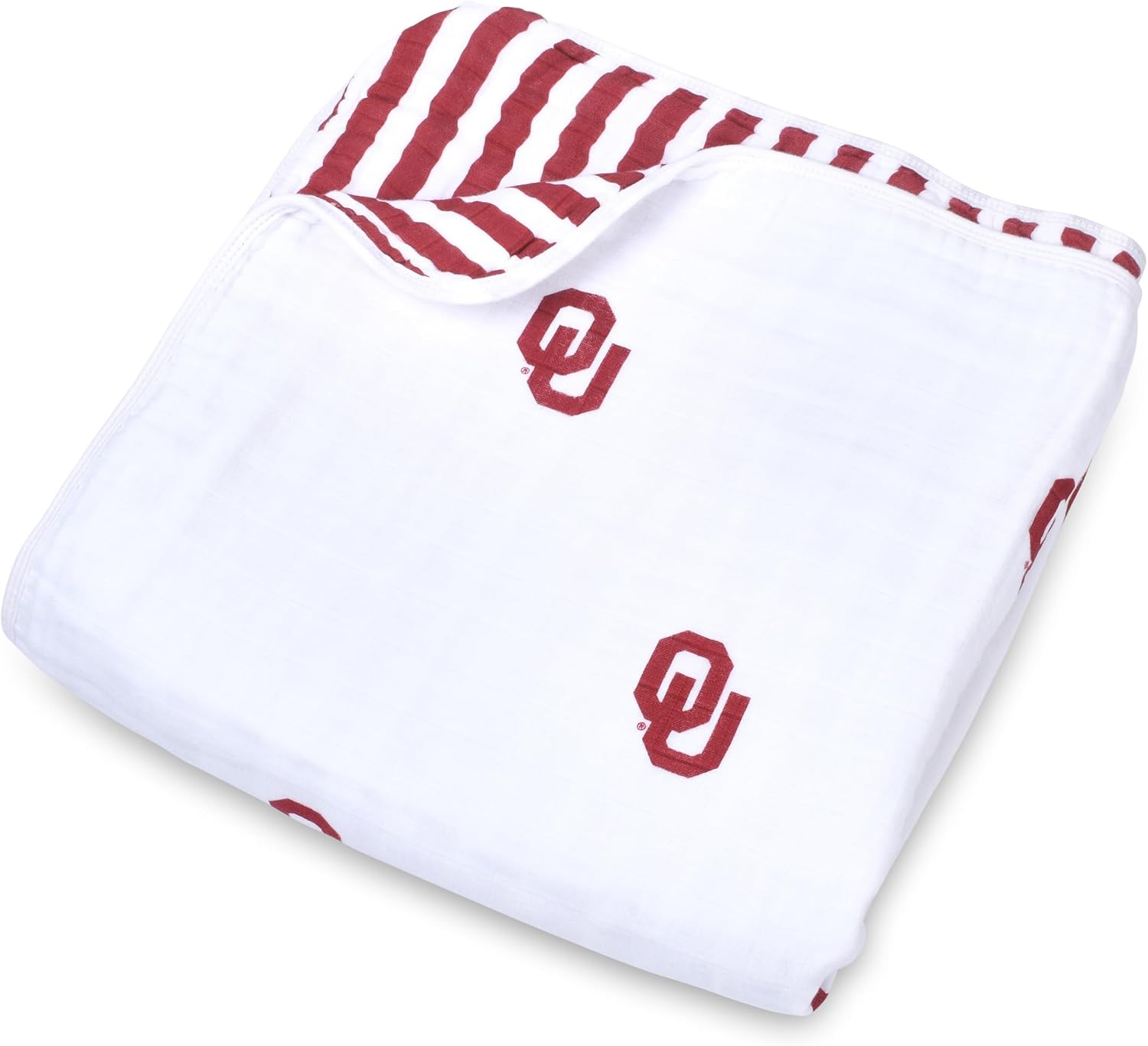 Three Little Anchors The University of Oklahoma Baby Four Layer Muslin Blanket 47x47in