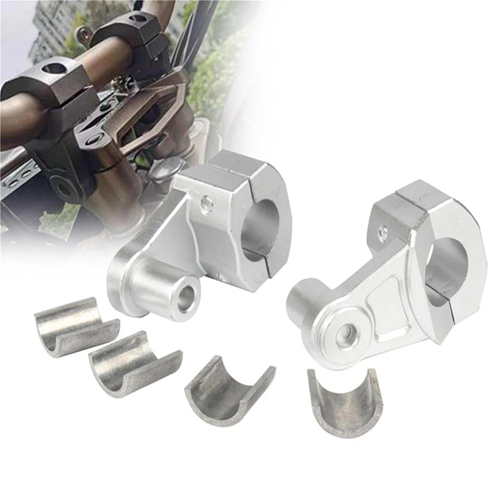 Pontets de guidon 28mm pour Bimota, rehausseurs en alu pour ajuster la position de conduite
