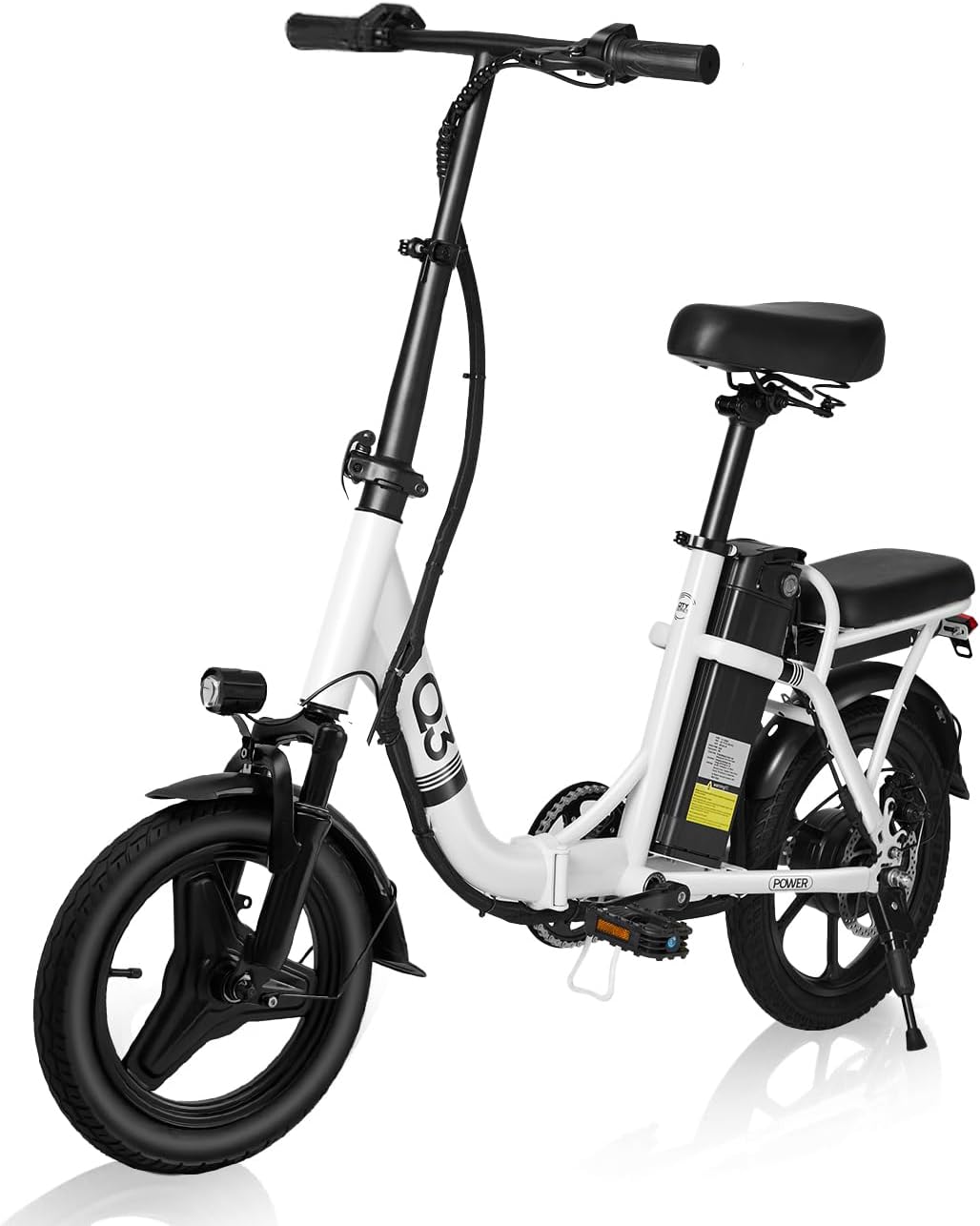 Electric Bike for Adults - 22MPH, 30-Mile Range, Compact Commuter Electric Bike for Urban Travel with Multi-Shock Absorption System