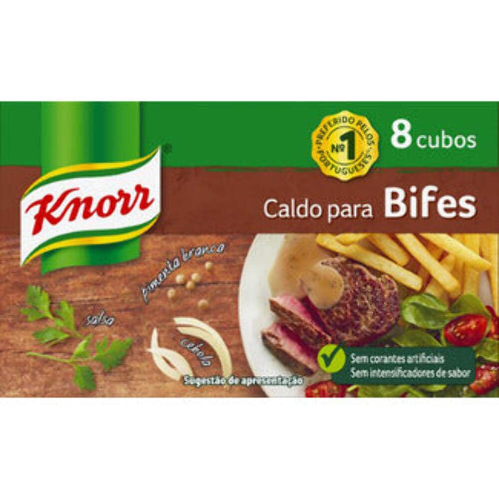 Knorr Bouillon-Würfel, 8 Stück, 80 g, Fleischkosten-Würfel, Gewürzmischung.