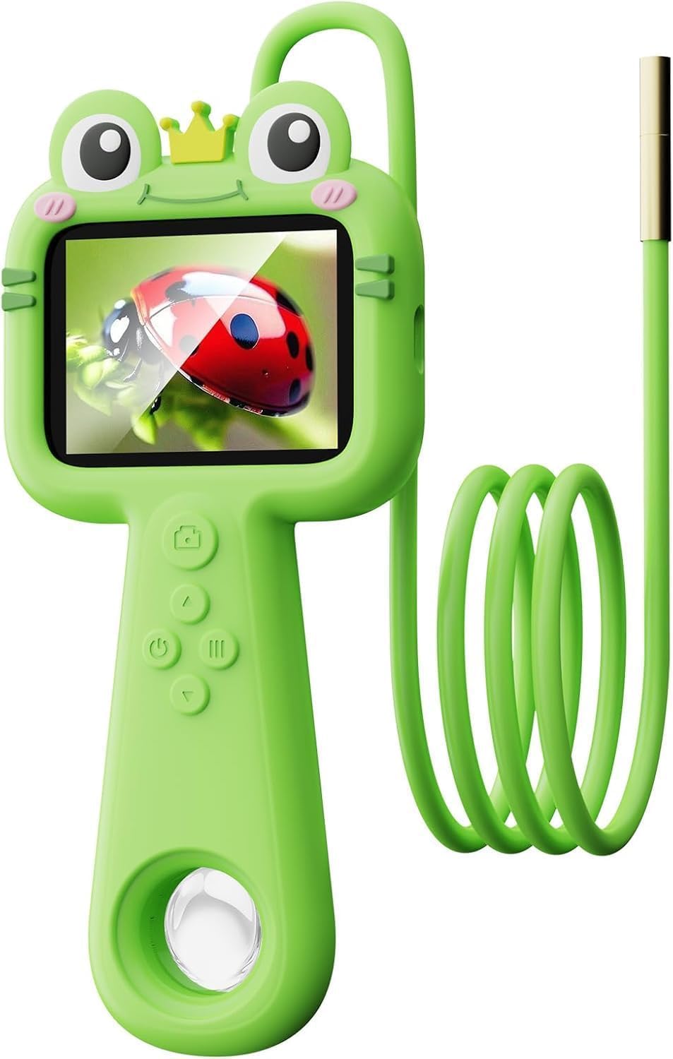 Kids Borescope Camera with Light, 2.4" HD Screen Snake Camera, STEM Educational Science Toy for Boys & Girls Ages 3-13, Outdoor Adventure, Camping, Nature Exploration(Green)