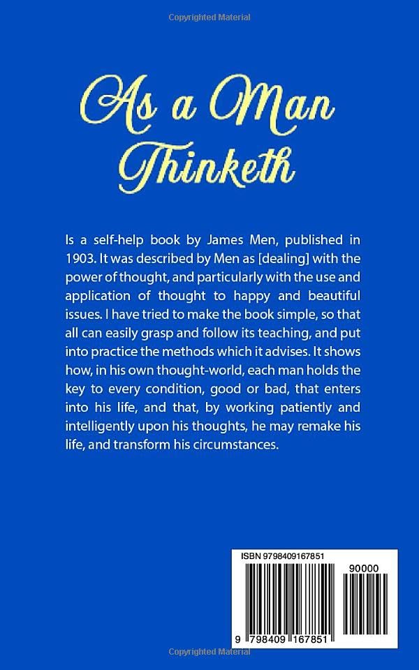 Vista 2 de As a Man Thinketh The Original 1902 Edition (James Allen Classics)