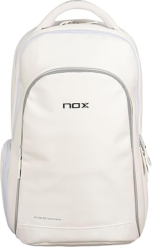 NOX Padel Backpack PRO SERIES Protección acolchada para raqueta y portátil de capacidad 28L Bolsillo ventilado para calzado y correas acolchadas