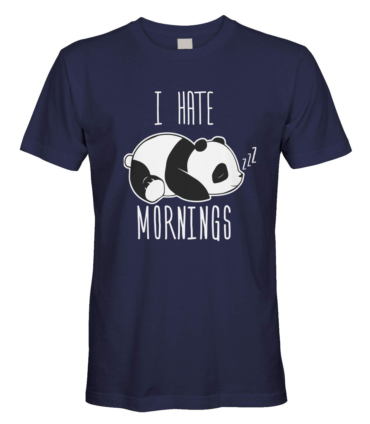 Men's I Hate Mornings Panda Bear Cute Animal T-Shirt
