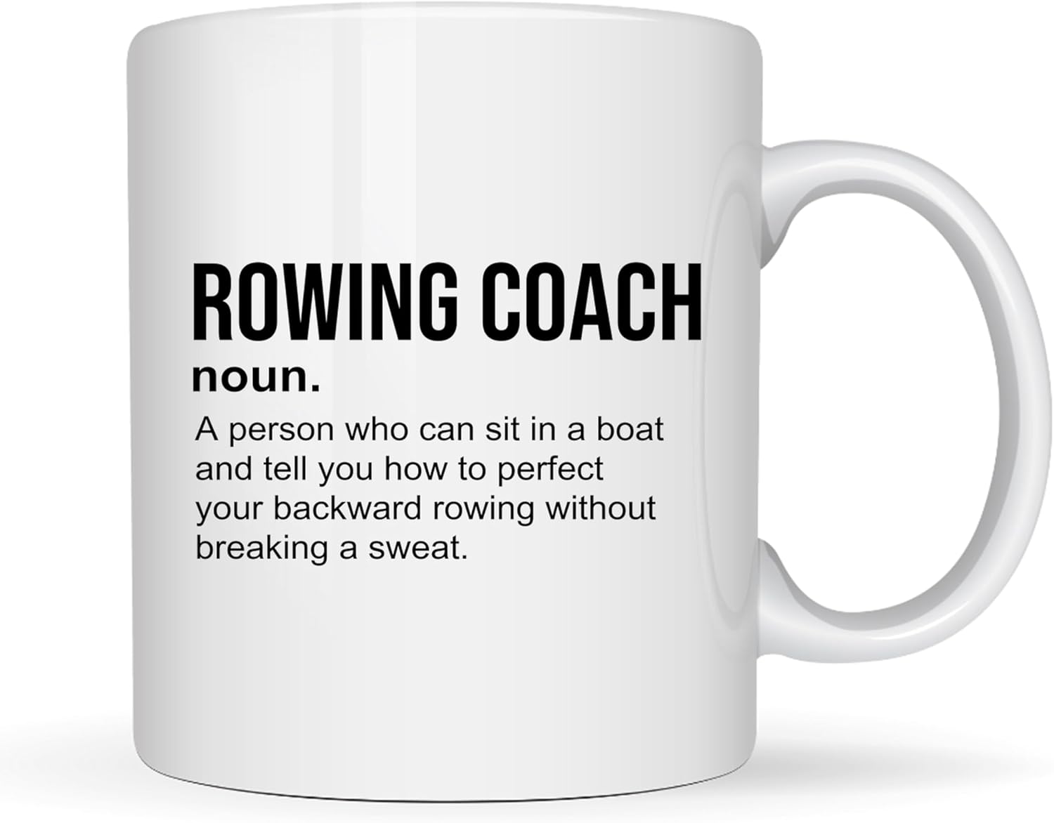 Rower Coffee Mug 11oz White -Prfecting – Rowing Gifts For Men Women Boat Team Athlete Lake Lover