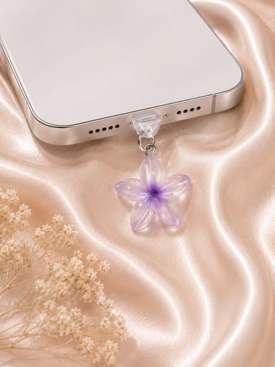 Case Creation Bow Charm Charging Jack Protector Anti-dust Plugs for USB-C Port Type-C Rhinestone Cute Cap Compatible with Smartphones, Tablets, Laptops (Silver Bow Dust Plug Charm, Pack of 1) — Amazon image 25